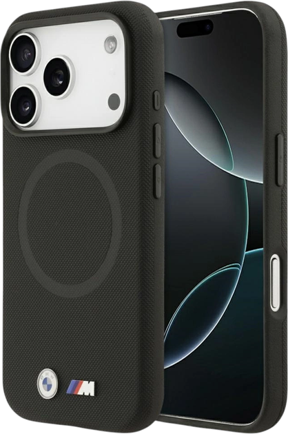 Панель BMW M FW Metal Logo MagSafe для Apple iPhone 17 Pro Max Black (BMHMP17X25PFWSMK) - зображення 1