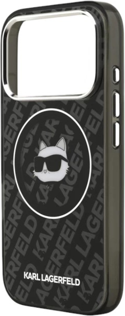 Панель Karl Lagerfeld IML Choupette Head MagSafe do Apple iPhone 17 Pro Max Black (3666339499563) - зображення 6