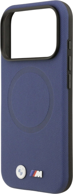 Панель BMW M FW Metal Logo MagSafe для Apple iPhone 17 Pro Max Navy Blue (BMHMP17X25PFWSMB) - зображення 6