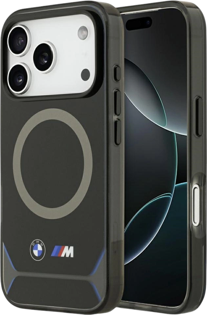 Панель BMW M IML Metal Buttons & Logo MagSafe для Apple iPhone 17 Pro Blue (BMHMP17L25HFGCKB) - зображення 1