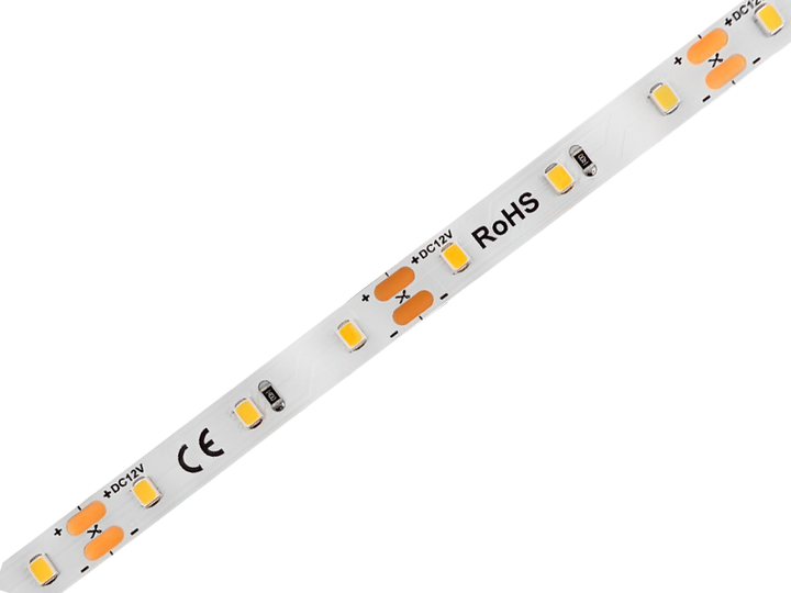 Світлодіодна стрічка RISHANG 1 м SMD2835 60 LED 12В 5.5Вт IP33 нейтральний білий - Фото 4 Світлодіодна стрічка RISHANG 1 м SMD2835 60 LED 12В 5.5Вт IP33 нейтральний білий - зображення 4