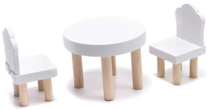 Drewniany domek dla lalek Kik MDF LED 78 cm Czarny (KX6201) (5903039709904) - obraz 13