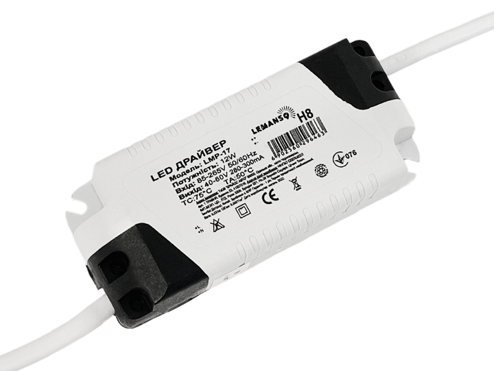Драйвер Lemanso LMP-17 для LED панелей 40-60V 12W IP33 - изображение 2