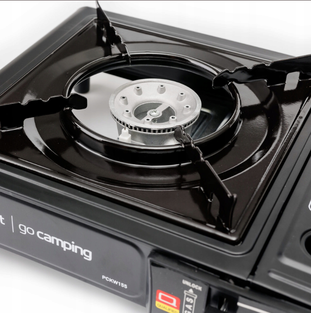 Turystyczna kuchenka gazowa Platinet PCKW155 na kartusze przenosna polowa walizka 2500 W (5907595461344) - obraz 3