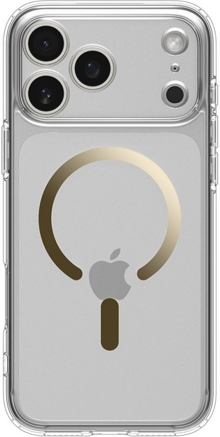 Панель Spigen Ultra Hybrid MagSafe для Apple iPhone 17 Pro Clear/Gold (8800283314809) - зображення 2