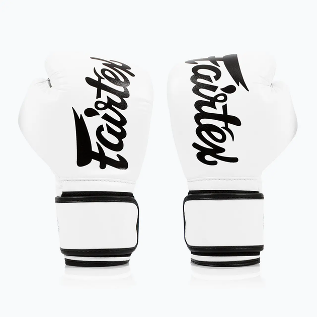 Рукавички боксерські з бинтами Fairtex BGV14 10 унцій, білі - изображение 2