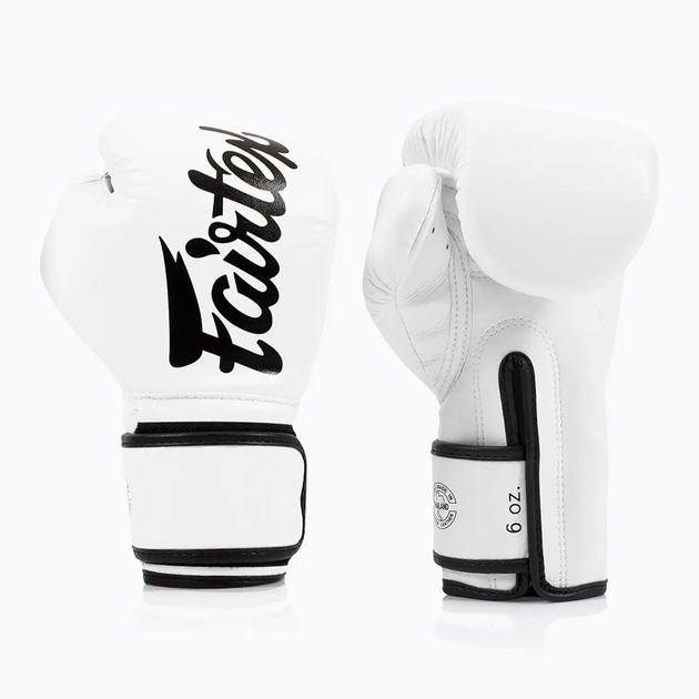 Рукавички боксерські з бинтами Fairtex BGV14 10 унцій, білі - изображение 5