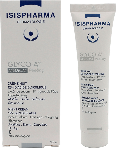 Крем-пілінг для обличчя Isispharma Glyco-a Medium нічний 30 мл (3760269770867) - зображення 1