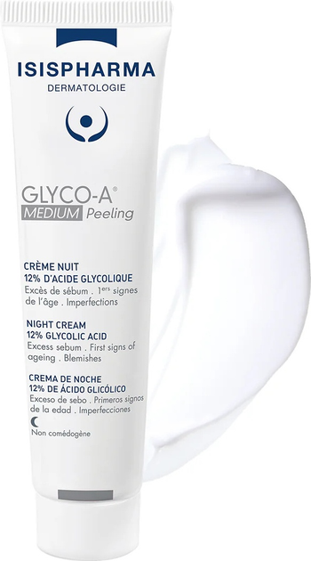Крем-пілінг для обличчя Isispharma Glyco-a Medium нічний 30 мл (3760269770867) - зображення 2