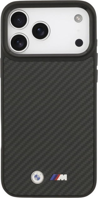 Etui plecki BMW M Kevlar Matt MagSafe do Apple iPhone 17 Pro Black (BMHMP17L24CFMMK) - obraz 2