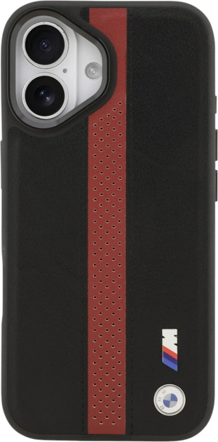 Панель BMW M Perforated Stripe Logo MagSafe для Apple iPhone 17 Red (BMHMP17S25PCPSKR) - зображення 2