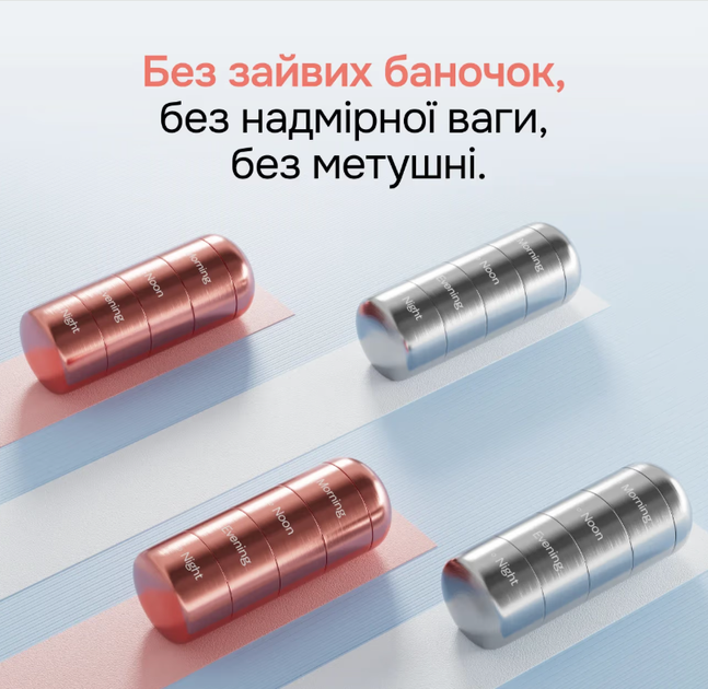 Органайзер для таблеток и витаминов, Pill Organizer Perla Helsa, 4 отсека, серебряный - Фото 2 Органайзер для таблеток и витаминов, Pill Organizer Perla Helsa, 4 отсека, серебряный - изображение 2