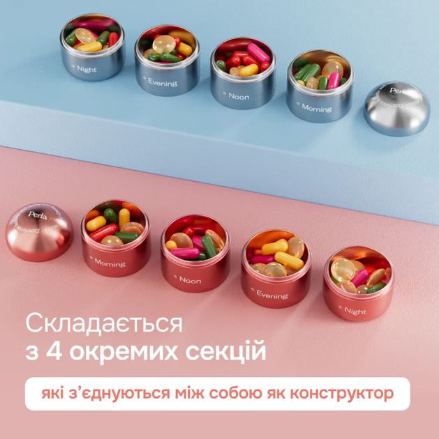 Органайзер для таблеток и витаминов, Pill Organizer Perla Helsa, 4