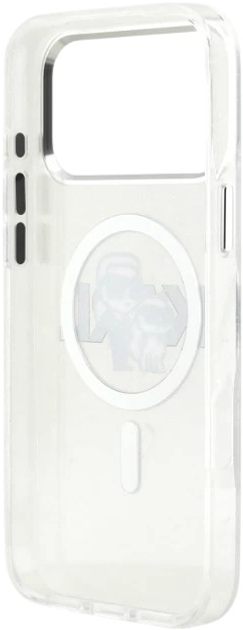 Панель Karl Lagerfeld IML Glitter Karl & Choupette Sketch MagSafe do Apple iPhone 17 Pro Transparent (3666339504533) - зображення 7