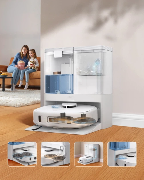 Робот-пилосос з вологим прибиранням Eufy Robovac X10 Pro Omni