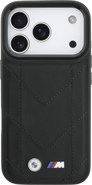 Панель BMW M Quilted Logo MagSafe для Apple iPhone 17 Pro Black (BMW001056) - зображення 2