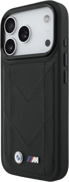 Панель BMW M Quilted Logo MagSafe для Apple iPhone 17 Pro Black (BMW001056) - зображення 4