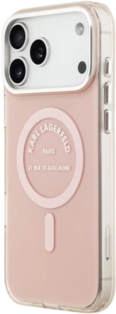 Etui Karl Lagerfeld IML Karl RSG Logo do Apple iPhone 17 Pro Pink (3666339530471) - obraz 2
