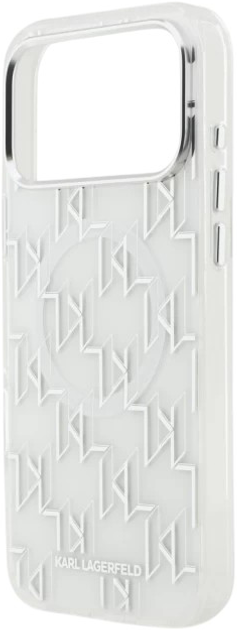 Панель Karl Lagerfeld IML KL Monogram MagSafe do Apple iPhone 17 Pro White (3666339505974) - зображення 6