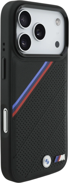 Etui plecki BMW M Quilted Logo MagSafe do Apple iPhone 17 Pro Black (BMHMP17L25PCSPEK) - obraz 3