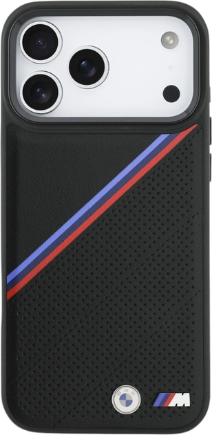 Etui plecki BMW M Quilted Logo MagSafe do Apple iPhone 17 Pro Max Black (BMHMP17X25PCSPEK) - obraz 2
