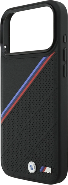 Etui plecki BMW M Quilted Logo MagSafe do Apple iPhone 17 Pro Max Black (BMHMP17X25PCSPEK) - obraz 6