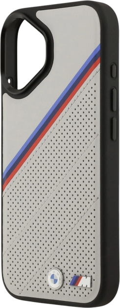 Панель BMW M Quilted Logo MagSafe для Apple iPhone 17 Gray (BMW838) - зображення 6