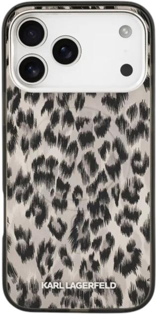 Панель Karl Lagerfeld IML Leopard Pattern MagSafe do Apple iPhone 17 Pro Max Brown (3666339506148) - зображення 4