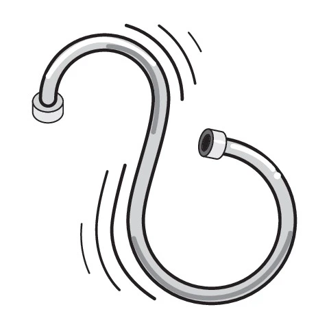 Wąż prysznicowy Fala gładki extra antytwist PVC 1.5 m Silver (5906083032578) - obraz 3