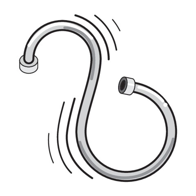 Шланг для душу Fala гладкий антивитковий 2 м Срібний (5906083032585) - зображення 3