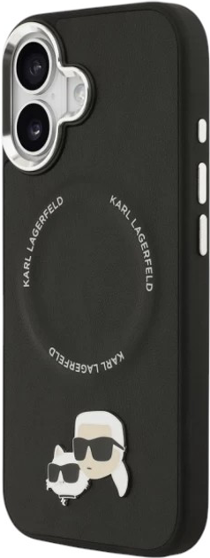 Панель Karl Lagerfeld Karl & Choupette Pin MagSafe do Apple iPhone 17 Black (3666339494971) - зображення 3