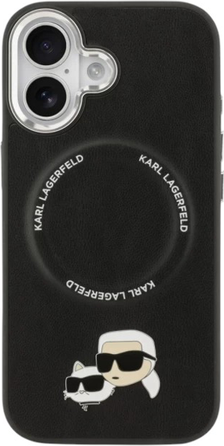 Панель Karl Lagerfeld Karl & Choupette Pin MagSafe do Apple iPhone 17 Black (3666339494971) - зображення 4