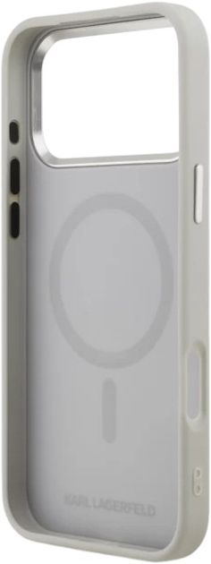 Панель Karl Lagerfeld Karl & Choupette Pin MagSafe do Apple iPhone 17 Pro Grey (3666339495312) - зображення 7