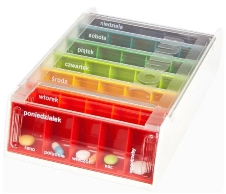 Organizer na pigułki Anabox na leki 5 przegrodek na dobe 1 sztuka (4260041531970) - obraz 1