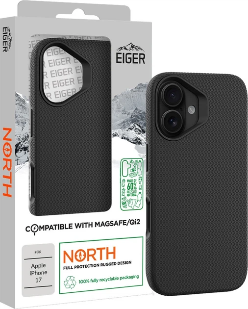 Панель EIGER North Magsafe Case GRS для Apple iPhone 17 Black (5055821785495) - зображення 2