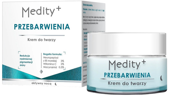 Krem do twarzy Medity+ na przebarwienia na noc 50 ml (5906323009421) - obraz 1
