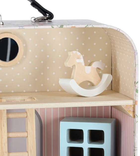 Domek dla lalek Kik w walizce akcesoria drewniane mebelki (KX3054) (5903039767539) - obraz 7