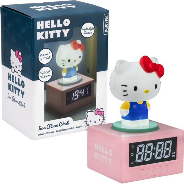 Budzik Paladone Icons Hello Kitty z wyświetlaczem LCD (5056577754216) - obraz 2