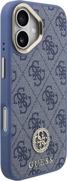 Панель Guess 4G Strass Logo MagSafe для iPhone 17 Blue (3666339529420) - зображення 4