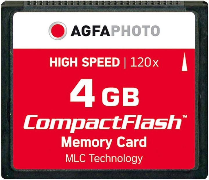 Karta pamięci AgfaPhoto CompactFlash 4GB 120x (4250255101502) - obraz 1