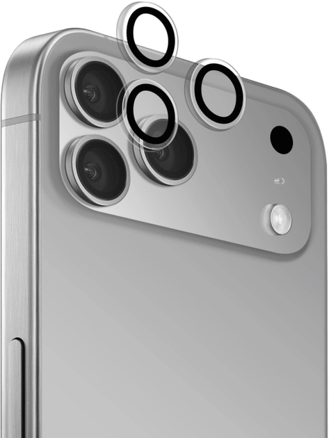 Szkło hartowane Puro Individual tempered glass lenses do Apple iPhone 17 Pro / 17 Pro Max Black (8018417525919) - obraz 1