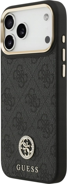 Панель Guess 4G Strass Logo MagSafe для iPhone 17 Pro Max Black (3666339529130) - зображення 2