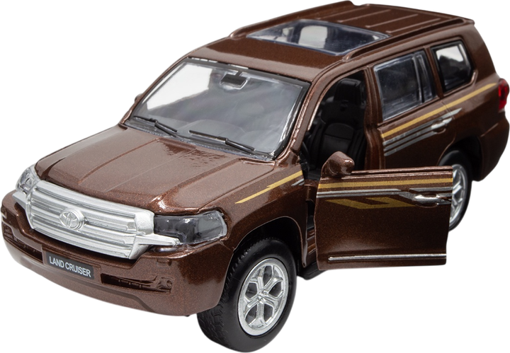 Автомодель Techno Drive Toyota Land Cruiser коричнева (KM250420