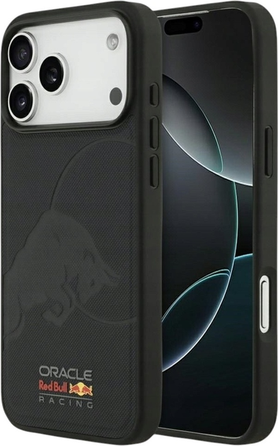 Etui Red Bull Meshed Debossed Bull MagSafe do Apple iPhone 17 Pro Max Navy Blue (3666339526924) - obraz 1