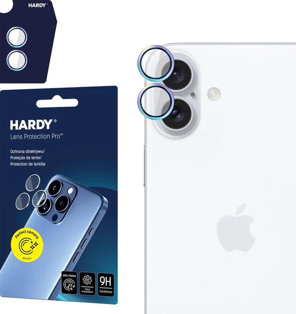 Захисне скло 3MK Hardy Lens Protection Pro do Apple iPhone 17 Multicolor (5903108664196) - зображення 1
