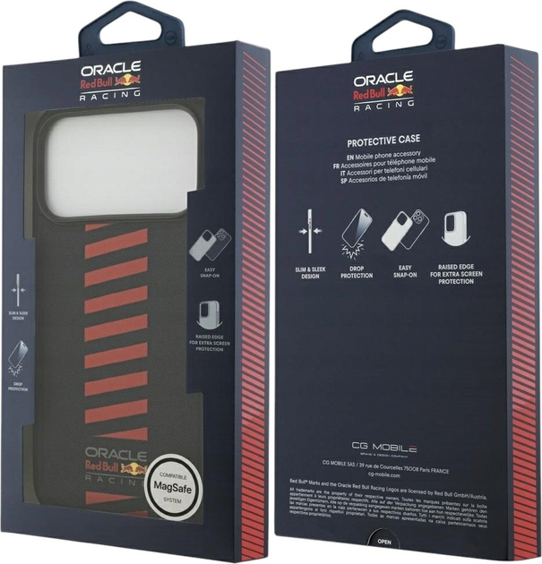 Etui Red Bull Meshed Powerbar MagSafe do Apple iPhone 17 Pro Max Navy Blue (3666339527044) - obraz 8