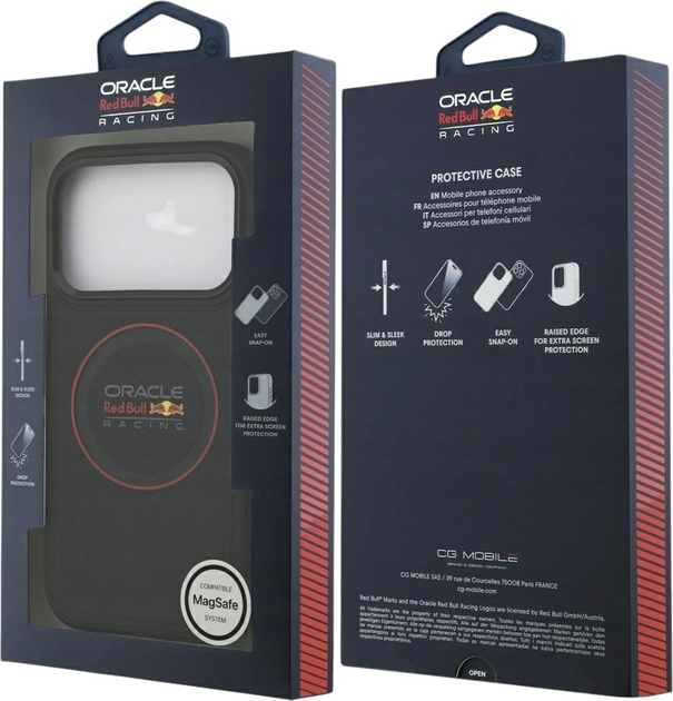 Etui Red Bull Meshed Red Ring & Metal Buttons MagSafe do Apple iPhone 17 Pro Navy Blue (3666339526832) - obraz 8