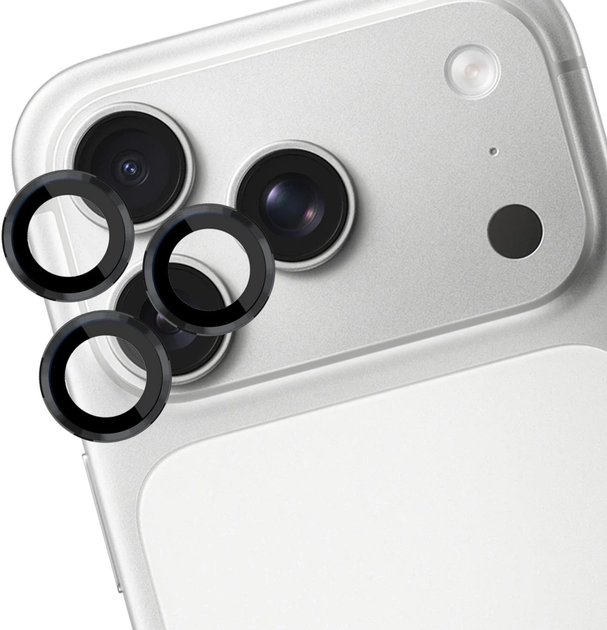 Захисне скло 3MK Lens Protection Pro do Apple iPhone 17 Pro/17 Pro Max Black (5903108664226) - зображення 4