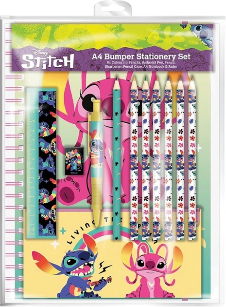 Zestaw kreatywny Pyramid Disney Stitch A4 Bumper Stationary Set SR74400 (8435507887014) - obraz 1