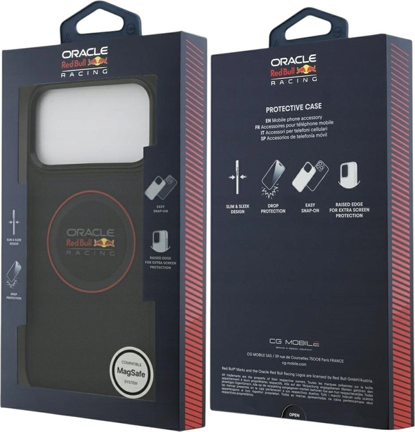 Etui Red Bull Meshed Red Ring & Metal Buttons MagSafe do Apple iPhone 17 Pro Max Navy Blue (3666339526849) - obraz 8